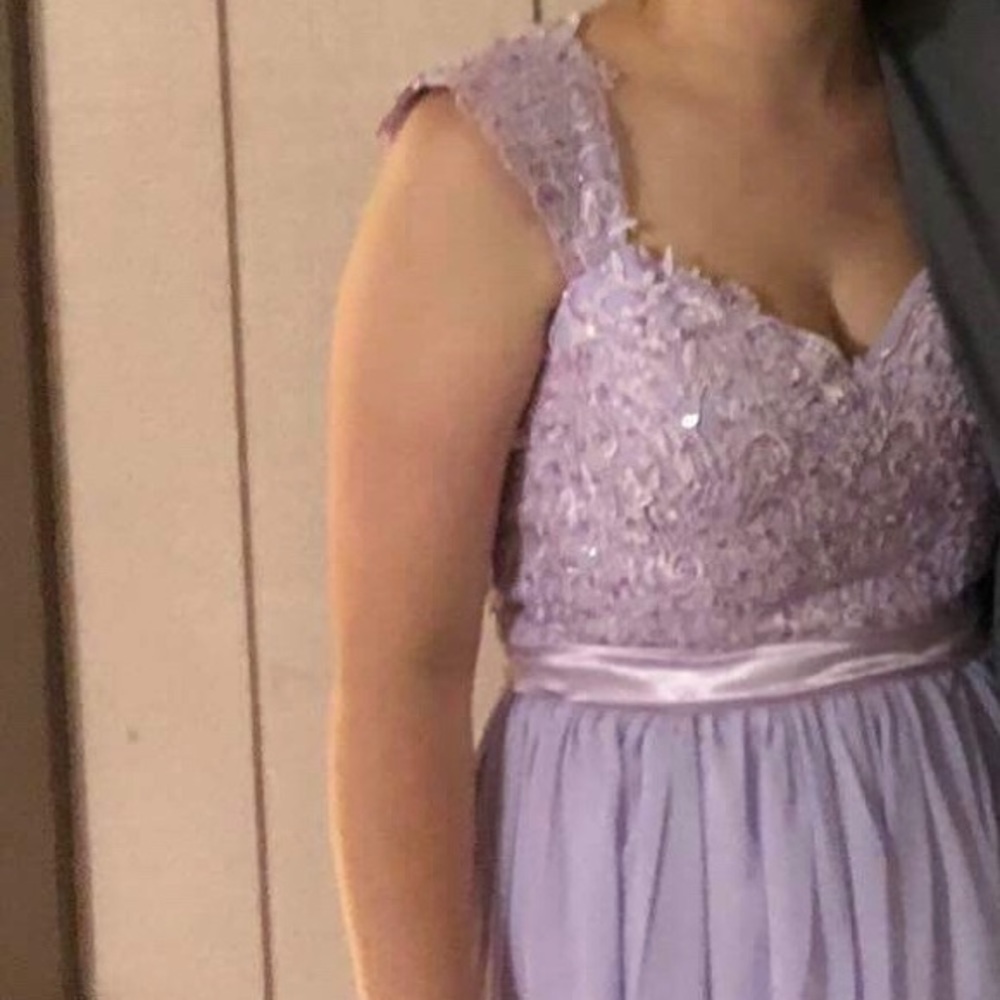 Lilac floor length dress